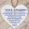 Pixie's Gifts Wooden or Acrylic Heart Plaque for Dad -