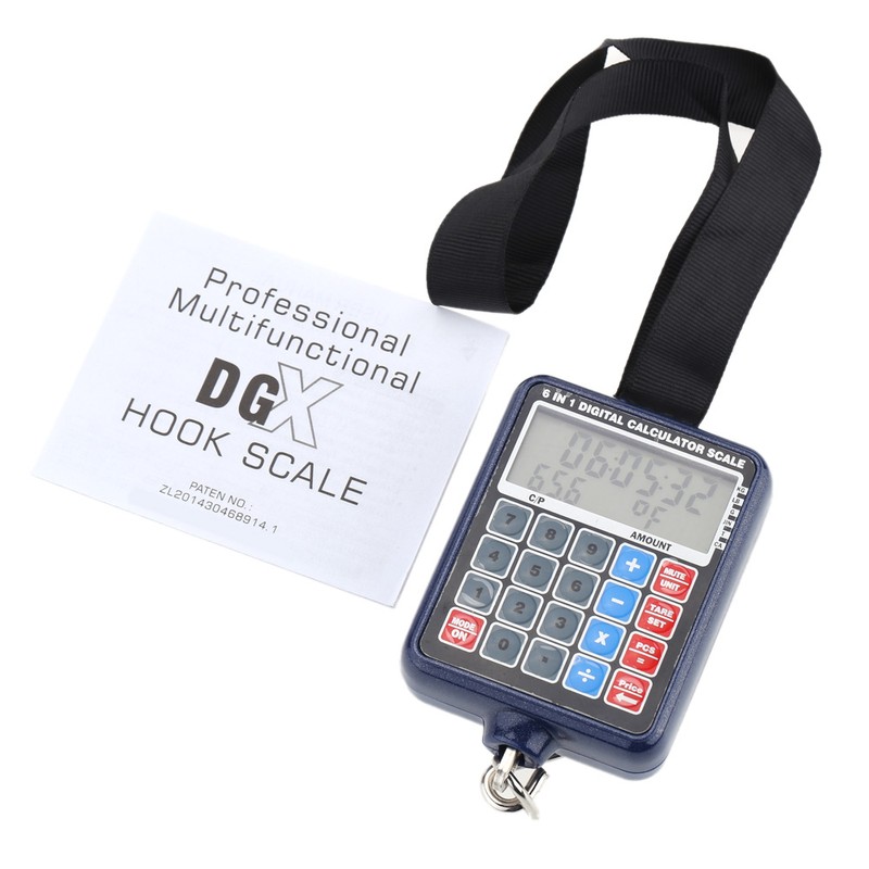 50kg/10g Multi-functional Mini Digital Hanging Luggage Weight Scale Calculator Weighing