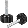 TA-VIGOR 12Pcs M5 x 15mm Male Thread Knurled Clamping Knobs