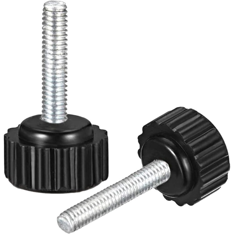 TA-VIGOR 12Pcs M5 x 15mm Male Thread Knurled Clamping Knobs