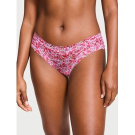 Victoria's Secret Women's Lace Cheeky Underwear, Minimal Coverage Panties for Women, Multi Pack, Solids, Florals, & Animal Print (M)