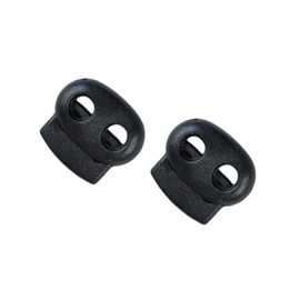 West Coast Paracord Bungee Cord Double Hole Pumpkin Cord Lock for Goggles, Shoelaces, Luggage, Apparel | Dual Lock for 1/8-Inch Diameter Cord | Spring Lock for Outdoors, Paracord, Twine, Rope, String