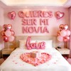 Pink 16" Quieres Ser Mi Novia Balloons Letters Set 10Pcs
