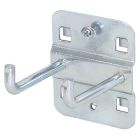 KS Tools 860.0817 Double Tool Holder with Vertical Hook End, Diameter 6 mm, 50 mm, Grey