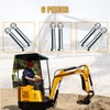 MMS 6 Pieces Mini Excavator Pins, 0.98in/25mm Hole Diameter, Replaceable