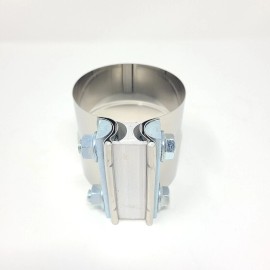 LEDIN 3" Stainless Steel Lap Joint Band Exhaust Muffler Clamp Sleeve Coupler T-304