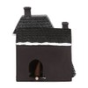 Haunted Black & White Holiday House Incense Cone Burner -