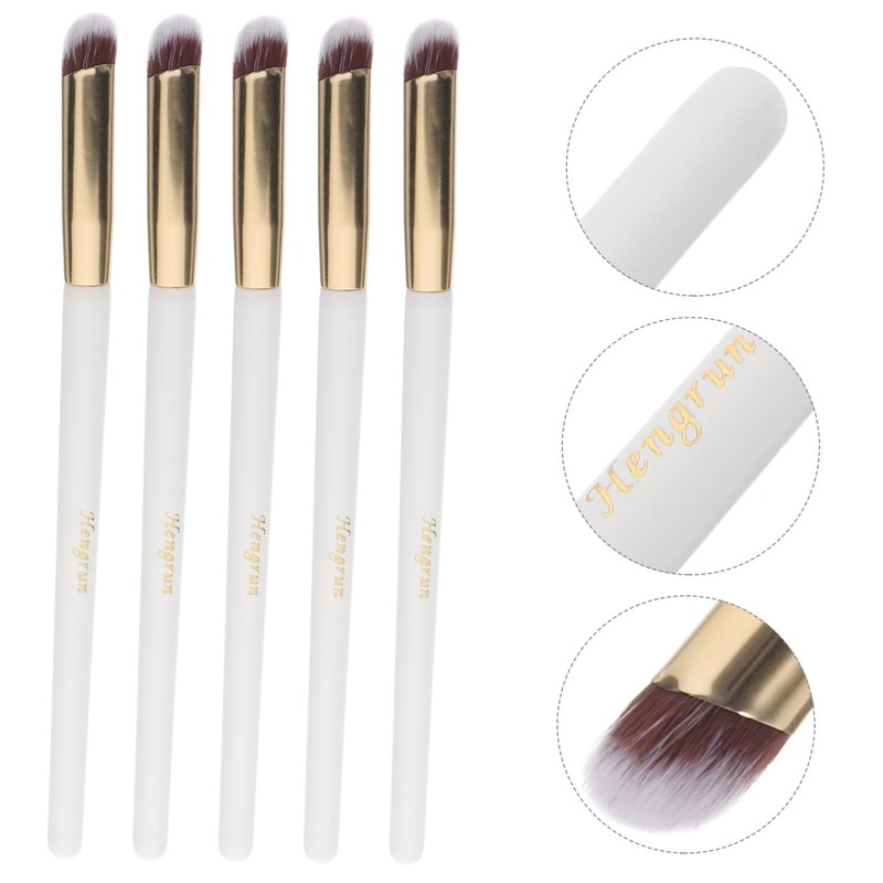 Baluue 10pcs Angled Concealer Brushes Eye Makeup Brushes for Smooth