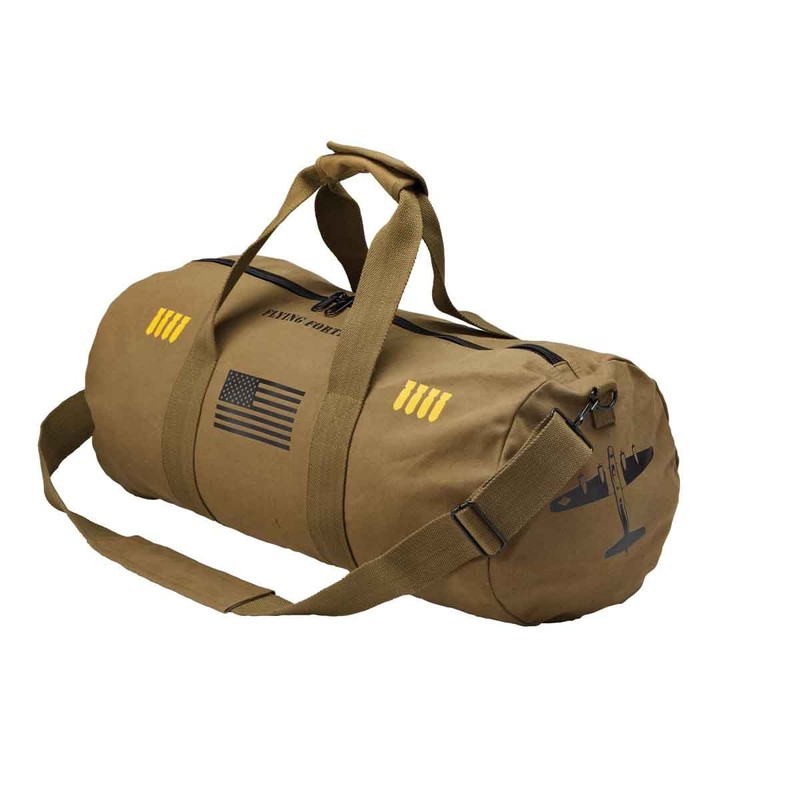 B-17 Flying Fortress Bomber Canvas Duffel Bag with Adjustable Strap