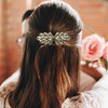 JULIYOOYOO Pasadores de Cristal para El Pelo para Mujeres Y