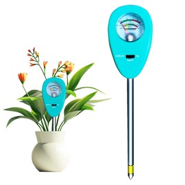 Trungeton 3-in-1 Soil Moisture PH&Moisture&Nutrients Meter and Tester, Upgraded Sturdy Probe for Garden, Lawn, Farm, Indoor & Outdoor Use,No Battery Required (w/rag)