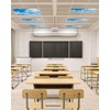Magnetic Light Cover for Classroom Drop Ceiling,4 Pack 4x2 Ft