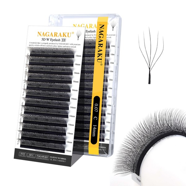NAGARAKU 5D W Shape Eyelash Extension VERSION 2.0 lash Supplies