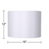 Set of 2 Hardback Drum Lamp Shades White Medium 16"