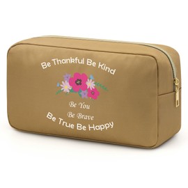 Jielahua Motivational Gifts Makeup Bag Friends Encouragement Cheer Up Gift Inspirational Present Cosmetic Bag Christmas Birthday Thank You Present for Friends Daughter Teens