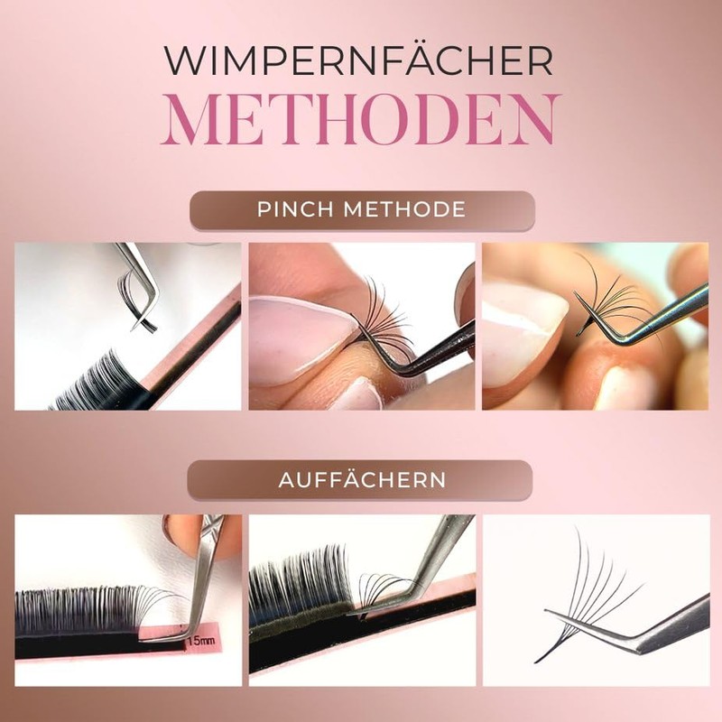 LINNY LASHES Eyelash Extension, 16 Rows, C Curl, Thickness 0.07