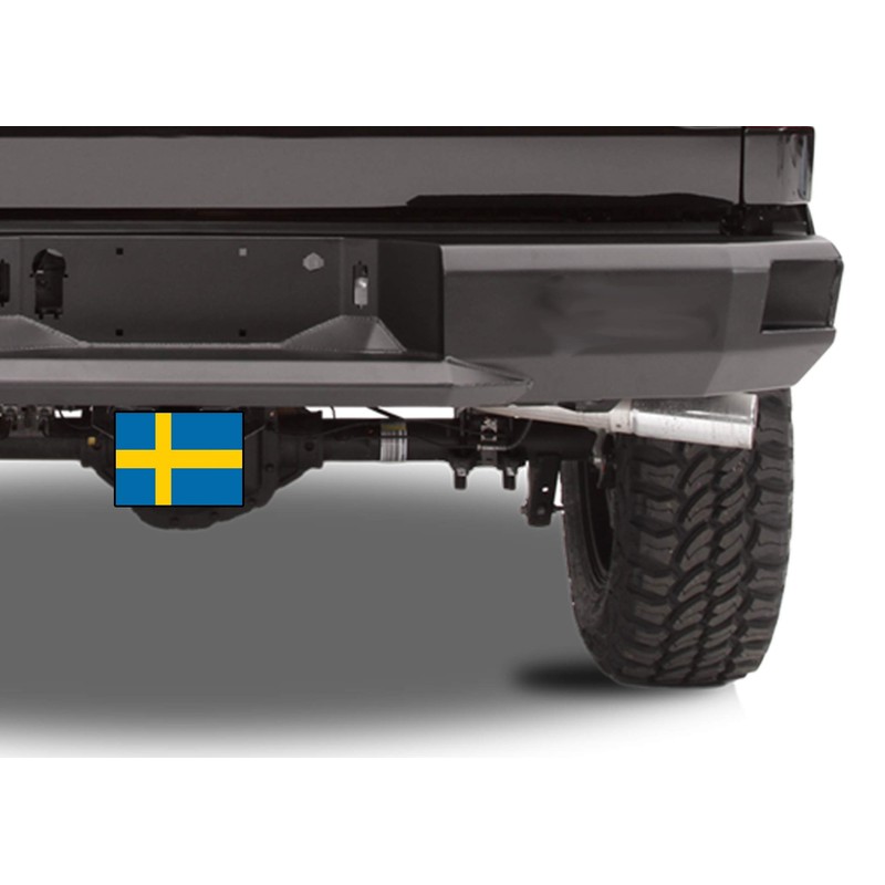 Sweden Swedish Flag Trailer Hitch Cover Plug Gift Idea The