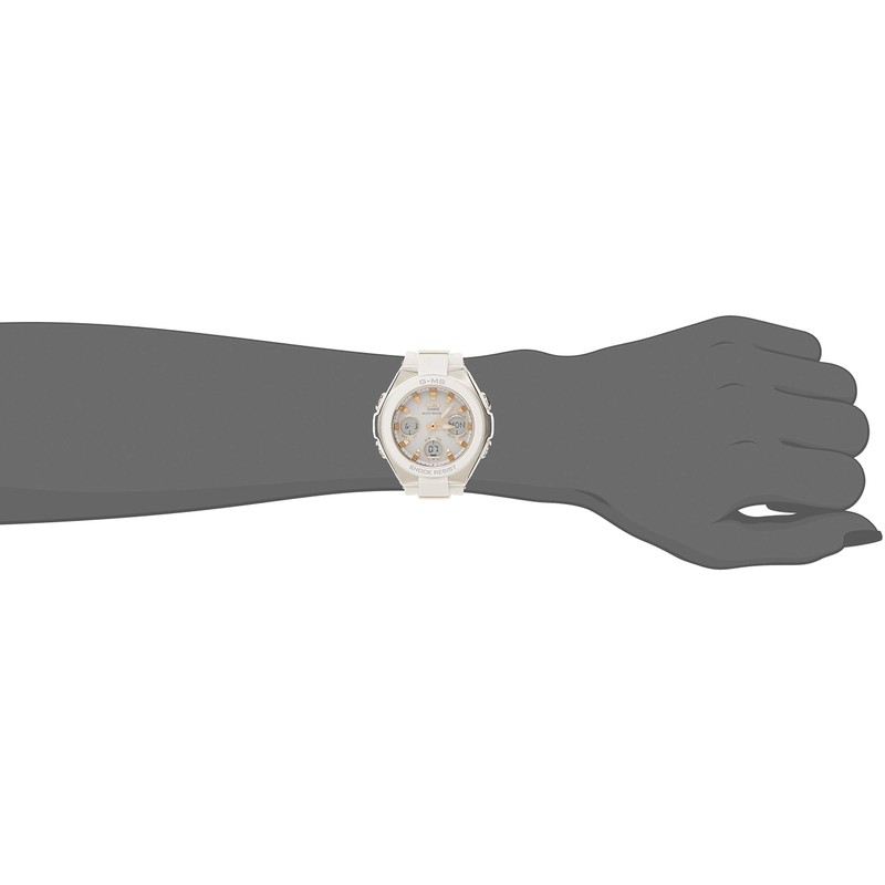 Casio Women's Wristwatch MSG-W100-7A2JF, G-MS Radio-Solar, White