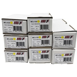 Ascot MC Style Coated Lead Clip-On Wheel Weight Bundle .25oz-2.00oz (8 Items)