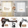 KAMANINA 2 Pack Curtain Rods for Windows 48 to 84
