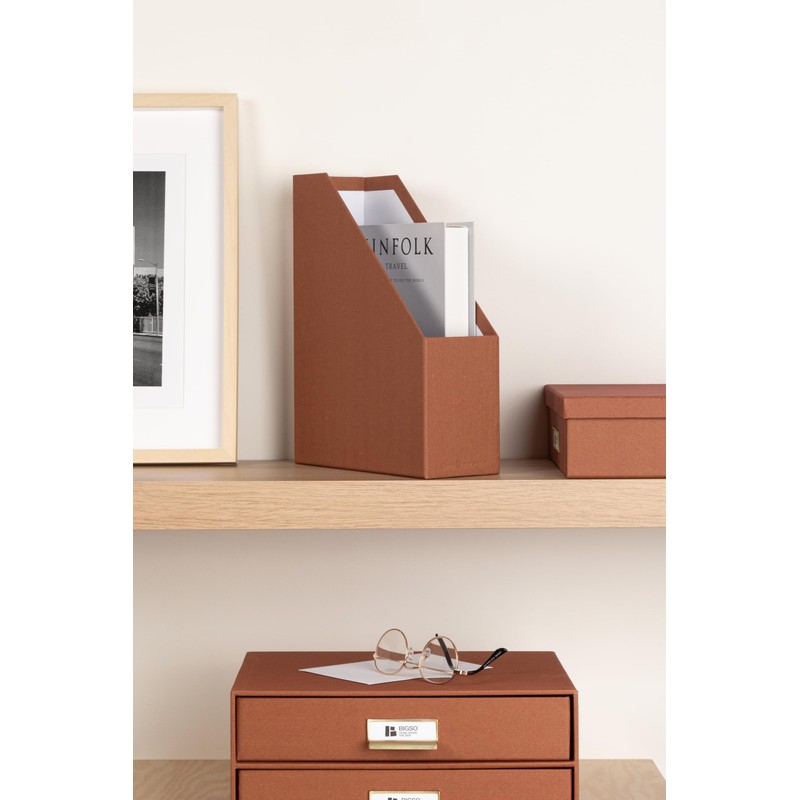 BIGSO VIKTORIA Magazine File with Labelling Label - Magazine Rack