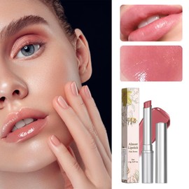 2 PCS Tinted Lipstick, Black Honey Lipstick, Pink Hydrating Lipstick, Black Honey Lip Oil, Nourishing Moisturising Almost Lipstick Black Honey, Black Moisture Shine Lipstick for Dry Lips (Black, Pink)