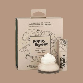 Poppy & Pout, Lip Care Duo, Island Coconut