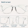 Gaoye Blue Light Blocking Glasses - Fashion Square Eyeglasses, Anti
