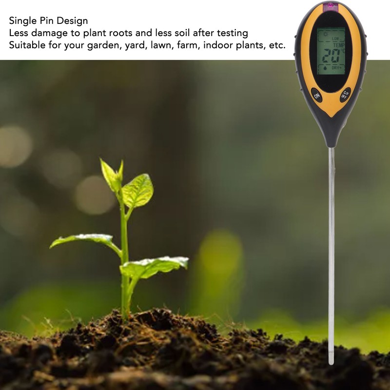 4 in 1 Soil Meter High Accuracy Professional Single Pin