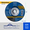 PFERD 4-1/2" PSF DUODISC STEELOX Combination Cutting and Grinding Wheel