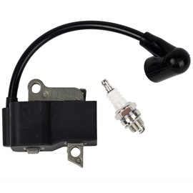HIFROM 573935702 Ignition Module Coil with Spark Plug Compatible with Husqvarna 435 435E 440 440E 445 450 Jonsered CS2240 CS2245 CS2240S Chainsaw