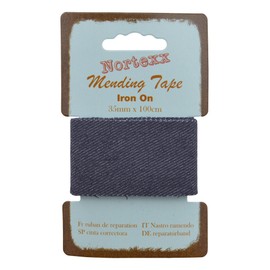 Nortexx Iron On Repair Tape-Dark Denim, 100% Cotton, 14 x 8 x 1 cm