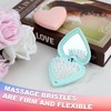 2pcs Foldable Travel Hair Brushes, Heart-Shaped Portable Mini Hair Brush