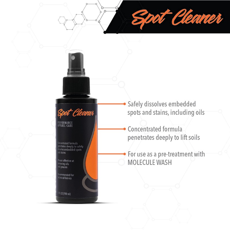 Molecule Spot Cleaner, Performance Apparel Care, Race Suits, Removes Tough