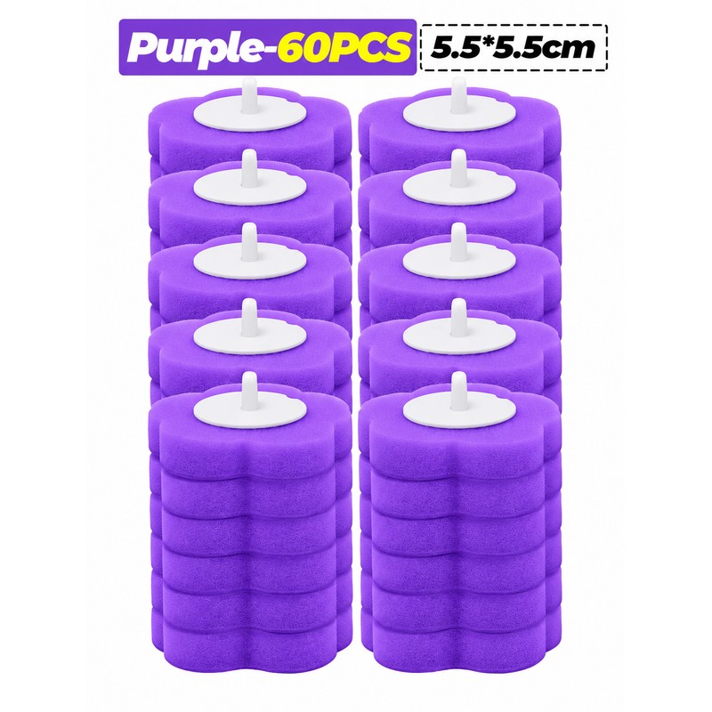 Disposable Toilet Brush Replacement Heads for Bathroom Cleaning – Foam