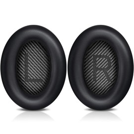 Bingle Kissen Premium Bose QC35 Ohrpolster Ersatzohrpolster - Kompatibel mit QuietComfort 35 & 35 ii Headphones (1 Paar Schwarz)