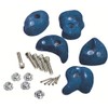 Blue Climbing Stones Grips Set of 5 Pieces + Hardware