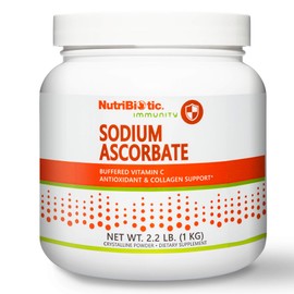 NutriBiotic - Sodium Ascorbate Buffered Vitamin C Powder, 5 Lb | Vegan, Non-Acidic & Easier on Digestion Than Ascorbic Acid | Essential Immune Support & Antioxidant Supplement | Gluten & GMO Free