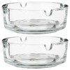 Aschenbecher Zigarettenbecher Tischaschenbecher aus Glas 8 cm 2 Stk.