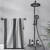 Honmein Towel Bar - Adjustable 304 Stainless Steel Towel Holder