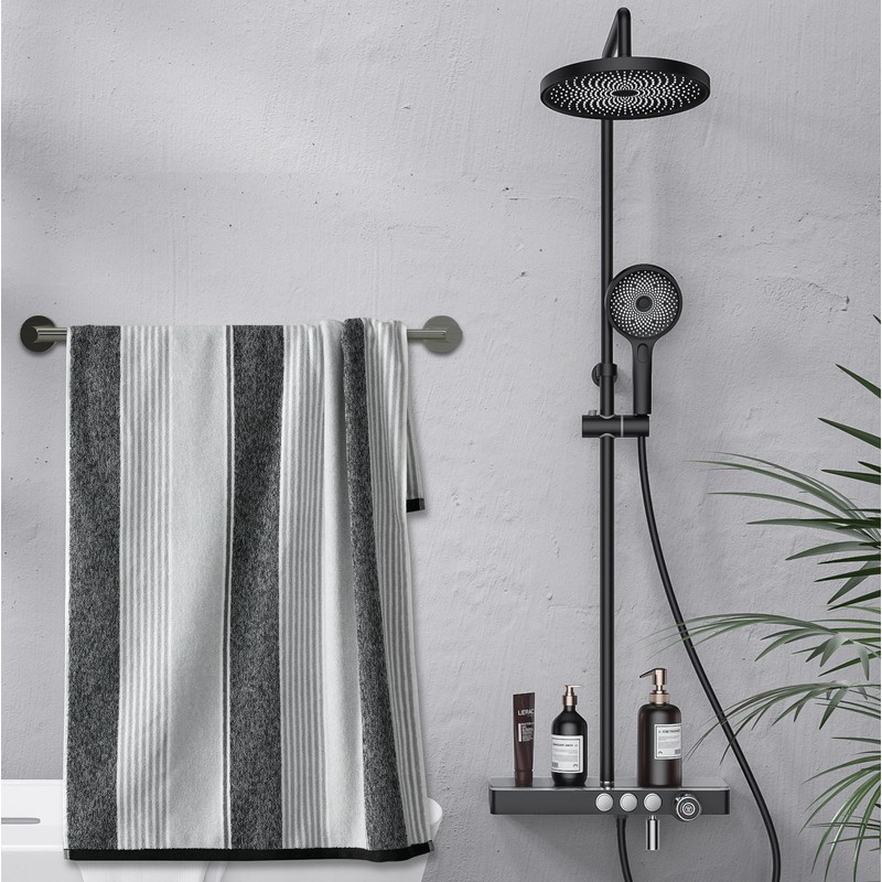 Honmein Towel Bar - Adjustable 304 Stainless Steel Towel Holder