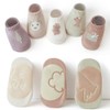 Exemaba Baby Ankle Non Slip Grips Socks 5 Pairs Toddler