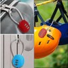 LightBeacon Pack of 6 Luggage Lock, Suitcase Lock, Combination Lock,