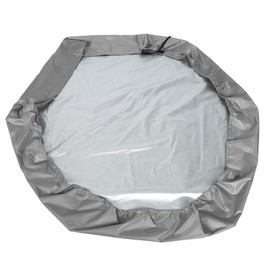 Sandbox Cover Oxford Cloth Sandpit Pool Cover UV Square Pool Cover with Drawstring for Sandpit, Toys and Furniture (Gray)