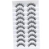 DZANIK Manga Lashes with Ultra Thin Band,10 Pair Spiky Natural