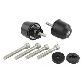 POSH 032979-06-10 Motorcycle Handlebar End, Mid-Weight Bar End, Genuine Honda / Suzuki Handle, M6 Type, CT125 Hunter Cub, etc. Black