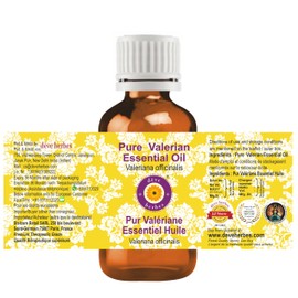 Deve Herbes Pure Valerian Essential Oil (Valeriana officinalis) Natural Therapeutic Grade Steam Distilled 5ml (0.16 oz)