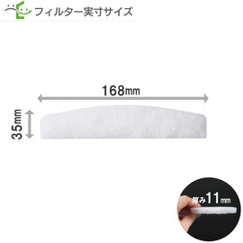 Filter Com Kyowanasta (NASTA) [Compatible with Porlet S/KS-FK8890 / KS-8890PF-SG/KS-8890PF-D-SG/KS-FKA8890] Ventilation Vent Compatible Filter Diameter: 1.4 x 6.6 inches (35 x 168 mm) (5 pieces)