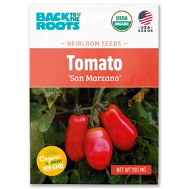 Back to The Roots 100% Organic Seed Packet - Tomato 'San Marzano' 100mg