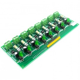 Hailege AC 220V Optocoupler Module (8 Channel) AC Optocoupler Alternating Current Detect Module 3-5V or PLC 24V Level Power for PLC MCU
